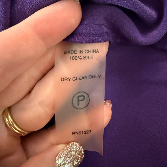 Purple Silk Blouse - Picture 5 of 8